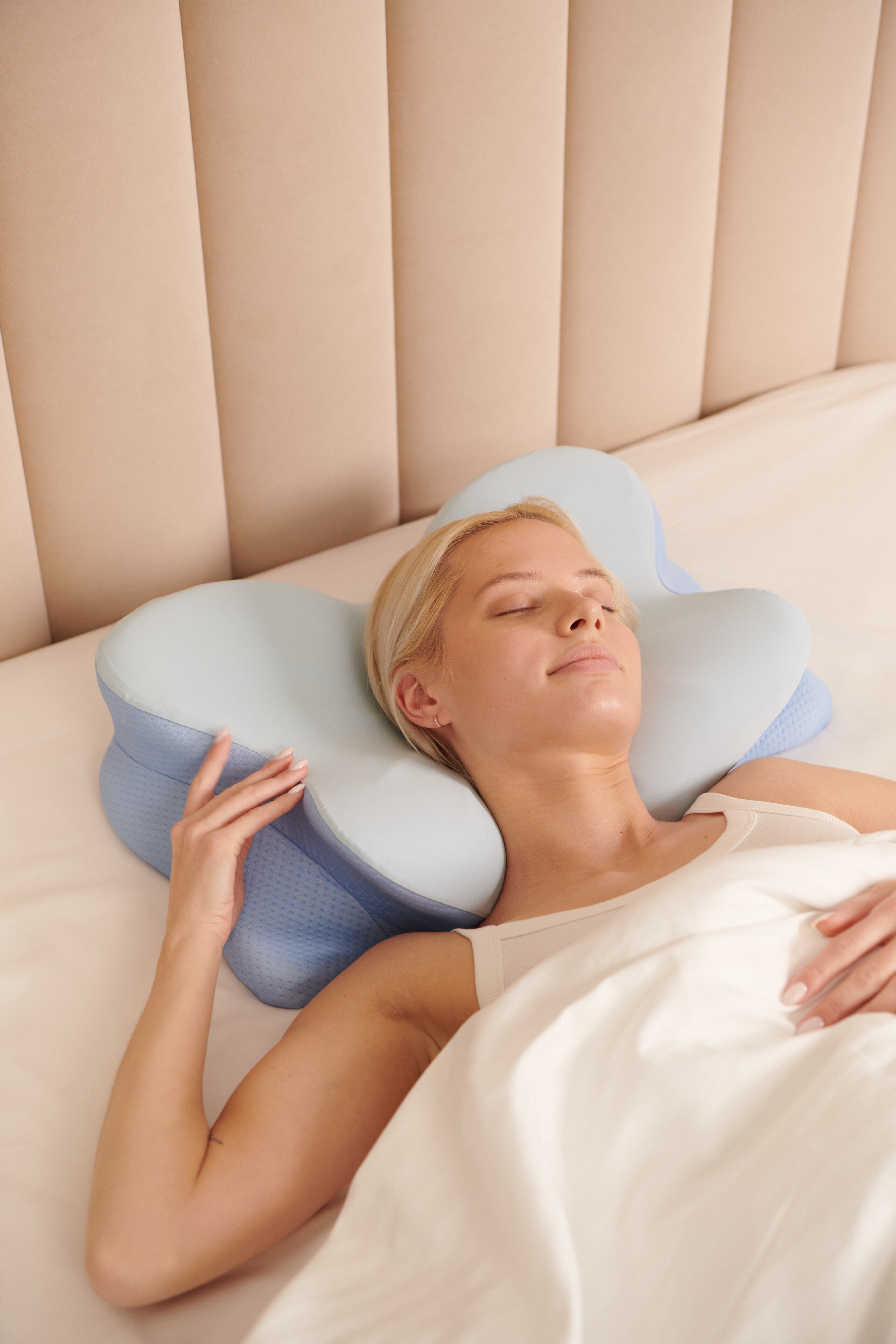 Derila Ergo pillow shown from above